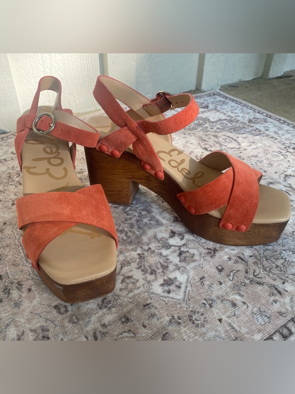 Sam Edelman Coral Suede Platform Sandals